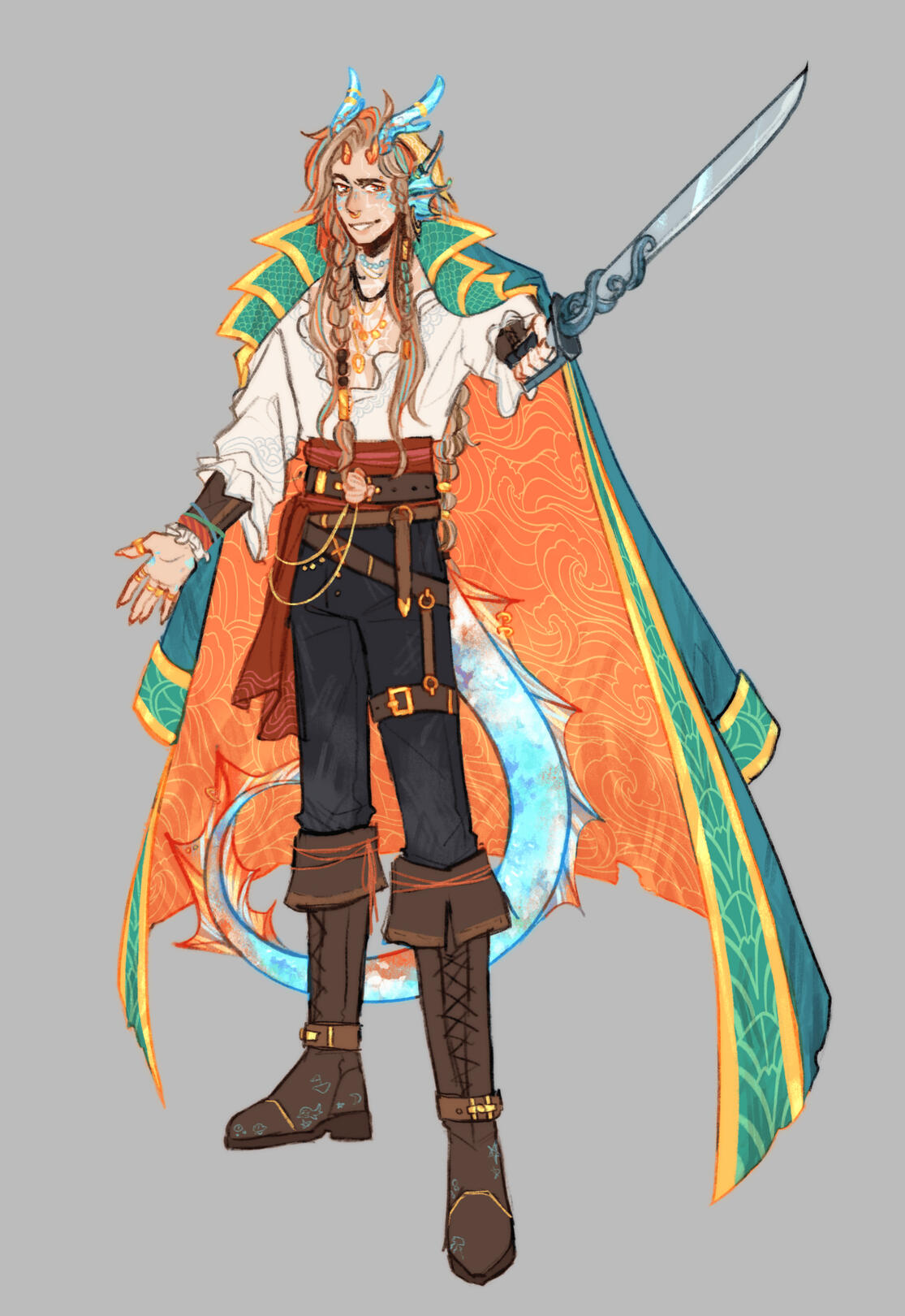 Fullbody Colored Lineart