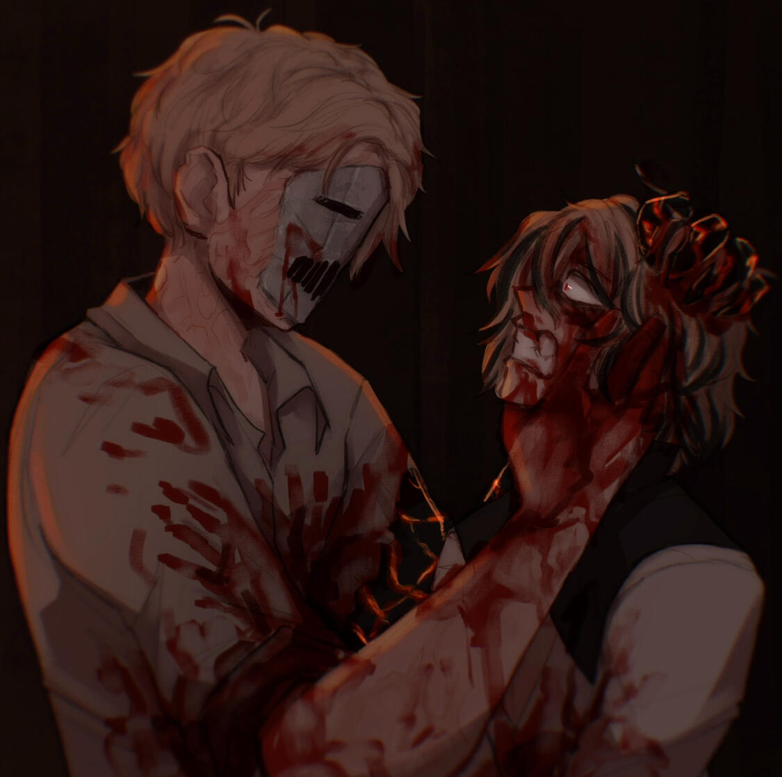 2 Person bust rendered